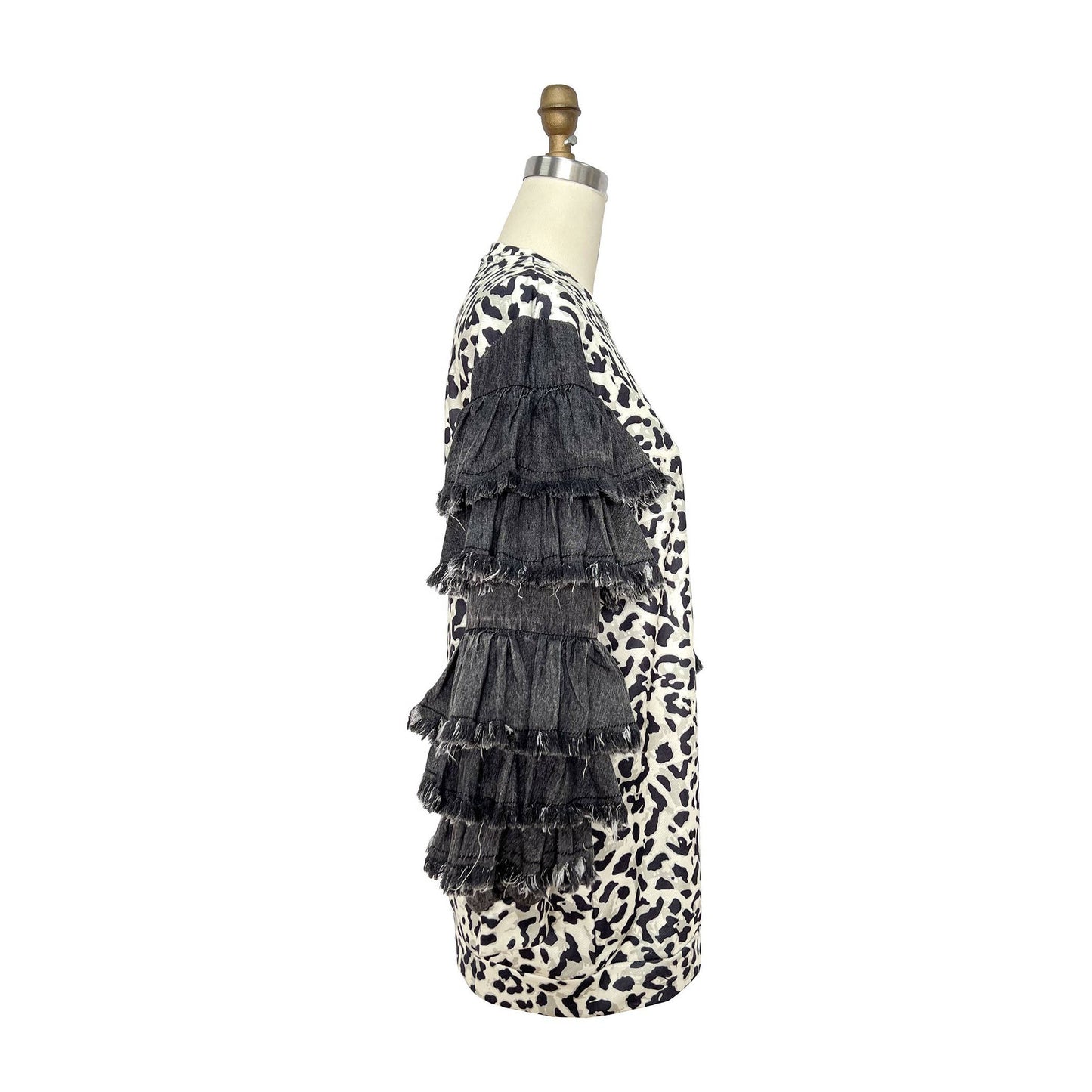 Layers Ruffled Sleeves Dress