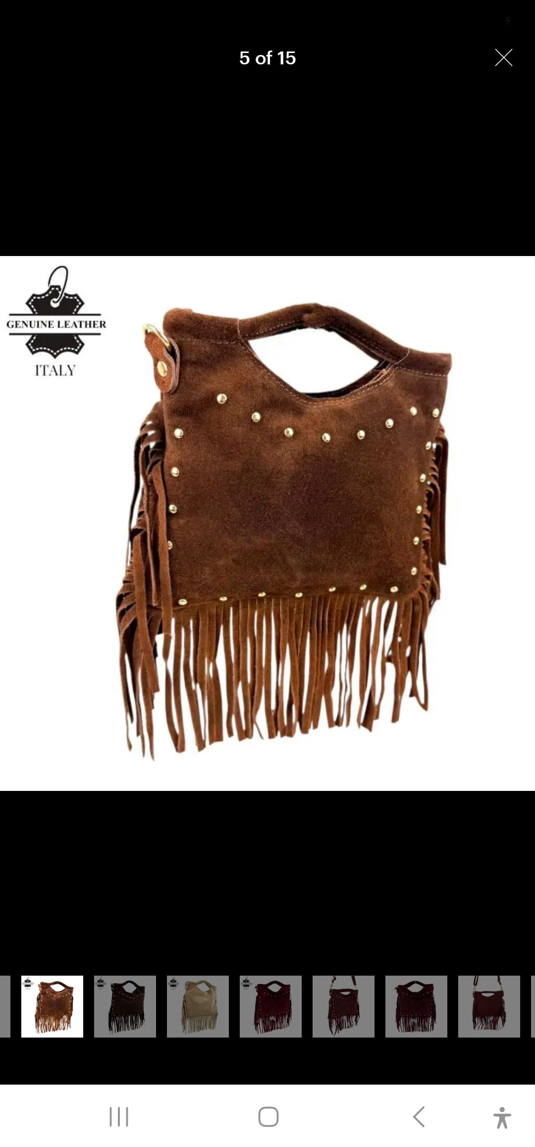Suede fringe